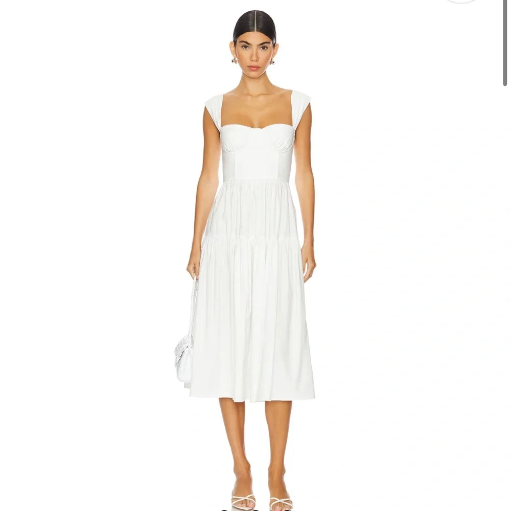 WEWOREWHAT White Bustier Dress 0 NWT - Picture 3 of 5